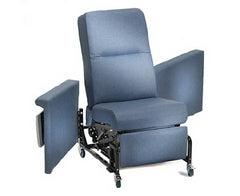 Champion Manufacturing Manual Relax Recliner 89 Series Natural 3 Inch Steel Casters
