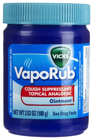 Procter & Gamble Chest Rub Vicks® VapoRub® 4.8% - 1.2% - 2.6% Strength Ointment 3.53 oz.