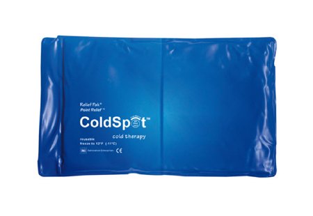 Fabrication Enterprises Cold Pack Relief Pak® ColdSpot™ General Purpose Half Size 7 X 11 Inch Vinyl / Gel Reusable
