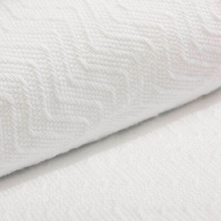 Standard Textile Bath Blanket PerVal Herringbone 74 X 96 Inch Cotton 50% / Polyester 50%