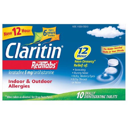 MSD Consumer Care Allergy Relief Claritin® Redi Tabs® 5 mg Strength Tablet 10 per Box