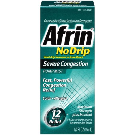 MSD Consumer Care Sinus Relief Afrin® No Drip Severe Congestion 0.05% Strength Nasal Spray 15 mL
