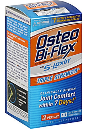 US Nutrition Joint Health Supplement Osteo-Bi-Flex® with 5 Loxin® Advanced Glucosamine 1500 mg Strength Caplet 80 per Bottle