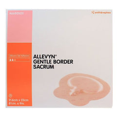 Smith & Nephew Silicone Foam Dressing Allevyn Gentle Border 8-1/2 X 9 Inch Sacral Silicone Gel Adhesive with Border Sterile