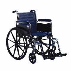 Invacare Wheelchair Tracer® EX2 Dual Axle Full Length Arm Removable Padded Arm Style Midnight Blue Upholstery 16 Inch Seat Width 250 lbs. Weight Capacity