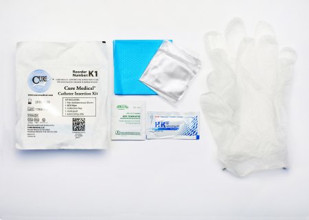 Cure Medical Catheter Insertion Tray Cure® Universal Without Catheter Without Balloon Without Catheter
