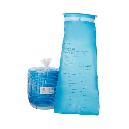 Emesis Bag McKesson 40 oz. Blue - M-831668-4013 - Case of 100