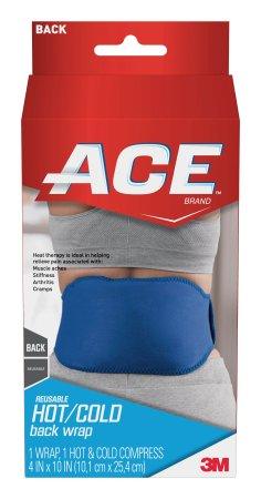 3M Hot / Cold Therapy Wrap 3M™ ACE™ One Size Fits Most Reusable 25 Inch Wrap Length / 4 X 10 Inch Gel Pack