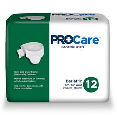 First Quality Unisex Adult Incontinence Brief ProCare™ 2X-Large Disposable Heavy Absorbency - M-832021-1843 - Bag of 12