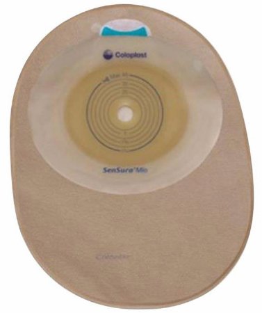 Coloplast Filtered Ostomy Pouch SenSura® Mio One-Piece System 8-1/2 Inch Length, Maxi 9/16 to 2-1/4 Inch Stoma Closed End Flat, Trim to Fit