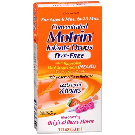 J & J Sales Children's Pain Relief Motrin® 50 mg / 1.25 mL Strength Ibuprofen Oral Drops 1 oz.