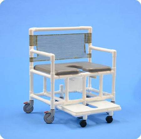 IPU Commode / Shower Chair ipu® PVC Frame Mesh Back