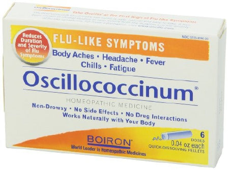 Boiron Cold and Cough Relief Oscillococcinnum® 200 CK HPUS Strength Effervescent Tablet 6 per Box