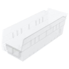 Akro-Mils Shelf Bin Akro-Mils® Clear Industrial Grade Polymers 4 X 4-1/8 X 11-5/8 Inch - M-833253-4931 - CT/24