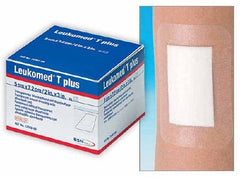 BSN Medical Transparent Film Dressing with Pad Leukomed®T plus Rectangle 2 X 3 Inch 2 Tab Delivery Without Label Sterile