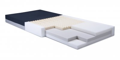 Graham-Field Bed Mattress With Side Bolster Lumex® Select Comfort 400 Series Pressure Redistribution Type 42 X 80 X 7 Inch