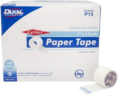 Dukal Medical Tape Caliber™ Short Roll Paper 1 inch X 1-1/2 Yard White NonSterile