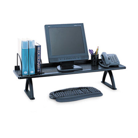 Safco® Value Mate Desk Riser, 100-Pound Capacity, 42 x 12 x 8, Black