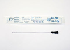 Cure Medical Urethral Catheter Cure Catheter™ Straight Tip Uncoated PVC 10 Fr. 10 Inch