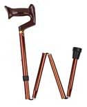 Apex-Carex Healthcare Folding Cane Carex® Aluminum 33 to 37 Inch Height Bronze