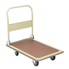 Safco® FoldAway Platform Trucks, 900 lb, 24 x 34 x 36, Tropic Sand/Brown