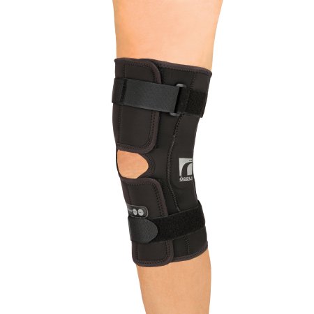 Ossur Hinged Knee Brace Ossur® Rebound® 3X-Large D-Ring / Hook and Loop Strap Closure 24-3/4 to 28-1/2 Inch Thigh Circumference Short Length Left or Right Knee