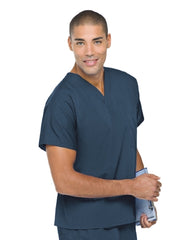 Landau Uniforms Scrub Shirt X-Large Caribbean Blue 1 Pocket Short Dolman Sleeve Unisex