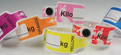 Precision Dynamics Identification Wristband KangaBand® Write On Band Permanent Snap Kilo (kg) - M-835940-4645 - Box of 250
