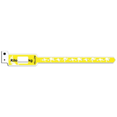 Precision Dynamics Identification Wristband KangaBand® Write On Band Permanent Snap Kilo (kg) - M-835941-1525 - Box of 250