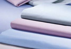 Hospitex / Encompass Group Bed Sheet Colored Sheeting Flat 66 X 180 Inch Porcelain Blue Cotton / Polyester Reusable