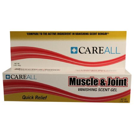 New World Imports Topical Pain Relief CareAll® Muscle and Joint 2.5% Strength Menthol Topical Gel 3 oz.