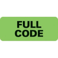 First Healthcare Products Pre-Printed Label Safety Data Green Paper Full Code Black 2-1/4 X 15/16 Inch - M-839641-3317 - Roll of 500