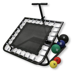 Fabrication Enterprises Medicine Ball and Rebounder Set 5 Piece Set with Rectangular Rebounder CanDo® 2 lbs. / 4 lbs. / 7 lbs. / 11 lbs. / 15 lbs.