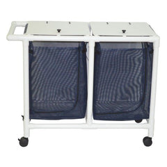 MJM International Double Hamper with Bags 200 Series 4 Casters 25.71 gal. - M-839754-2107 - Each