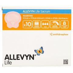 Smith & Nephew Silicone Foam Dressing Allevyn Life 7 X 7 Inch Sacral Silicone Adhesive with Border Sterile