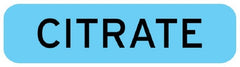 United Ad Label Drug Label WorkSafe™ Anesthesia Label Citrate Blue 5/16 X 1-1/4 Inch - M-840192-4293 - Roll of 760