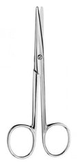 V. Mueller Enucleation Scissors V. Mueller® 4-3/4 Inch Length Surgical Grade Stainless Steel NonSterile Finger Ring Handle Straight Blunt Tip / Blunt Tip - M-840226-1494 - Each