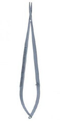 V. Mueller Micro Needle Holder Delicate Touch™ 7-1/4 Inch Length Straight Dust Teeth Jaws Flat Spring Handle - M-840255-2017 - Each