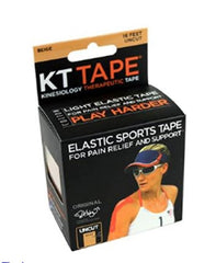 Fabrication Enterprises Kinesiology Tape KT® Tape Classic Water Resistant Cotton 2 Inch X 16 Foot Tan NonSterile