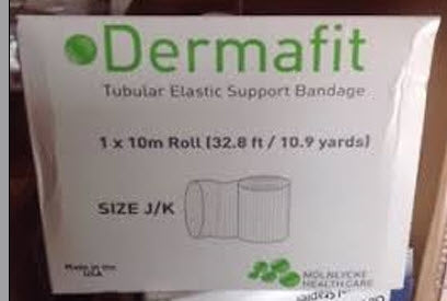 Molnlycke Elastic Tubular Support Bandage Dermafit Large Trunk Standard Compression Pull On Natural Size L NonSterile