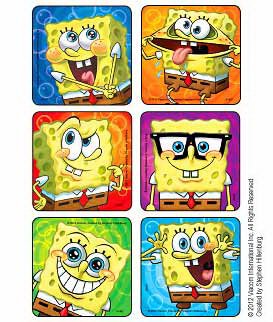 Medibadge Disney® 75 per Unit SpongeBob Closeup Faces Sticker