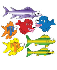 Clinton Industries School of Fish (Right Facing) Wall Stickers