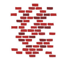 Clinton Industries Clinton Kids® 1 Each Brick Wall Picture Sticker