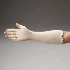 Patterson Medical Supply Compression Gloves Rolyan® Full Finger Medium Forearm Length Left Hand Lycra® / Spandex - M-841923-3805 - Each