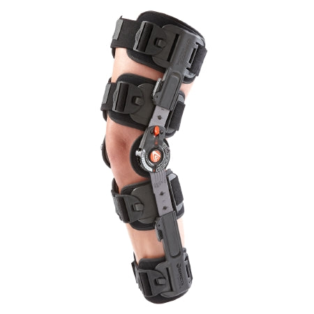 Breg Knee Brace T Scope™ Premier Post-Op One Size Fits Most Hook and Loop Strap Closure with Quick-Release Buckles Up to 30-1/2 Inch Thigh Circumference 17 to 27 Inch Length Left or Right Knee