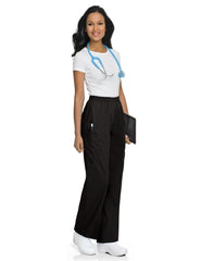 Landau Uniforms Scrub Pants Cargo Medium Black Female