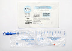 Cure Medical Intermittent Catheter Tray Cure Catheter™ Closed System / Straight Tip 16 Fr. Without Balloon