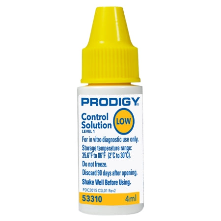 Prodigy Diabetes Care Blood Glucose Control Solution Blood Glucose Testing 4 mL Low Level