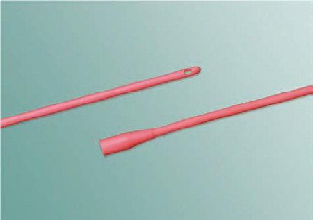 Bard Urethral Catheter Bardia® Coude Olive Tip Red Rubber 16 Fr. 16 Inch