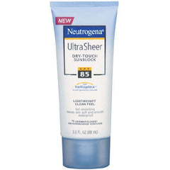 Johnson & Johnson Consumer Sunscreen Neutrogena® Ultra Sheer Dry-Touch SPF 100 Tube Lotion 3 oz.